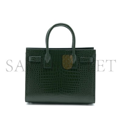 YSL SAC DE JOUR IN CROCODILE-EMBOSSED LEATHER-BABY 421863136 (26*20.5*12.5cm)